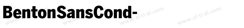 BentonSansCond字体转换