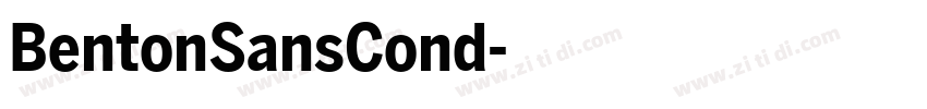 BentonSansCond字体转换