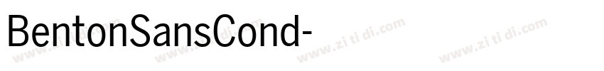BentonSansCond字体转换