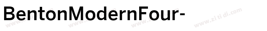 BentonModernFour字体转换
