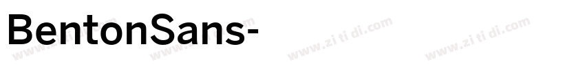 BentonSans字体转换