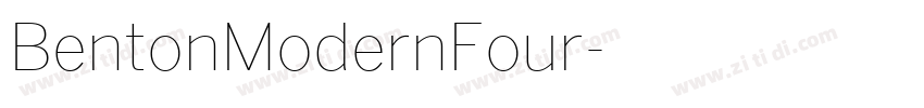 BentonModernFour字体转换