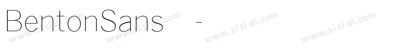 BentonSans字体字体转换