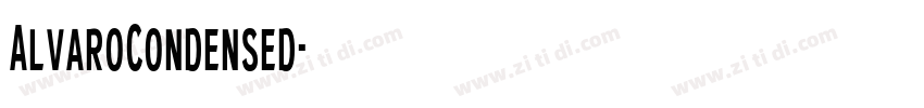AlvaroCondensed字体转换