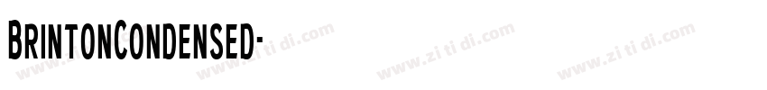BrintonCondensed字体转换