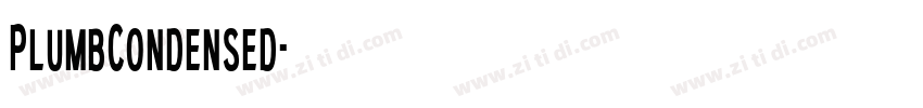 PlumbCondensed字体转换