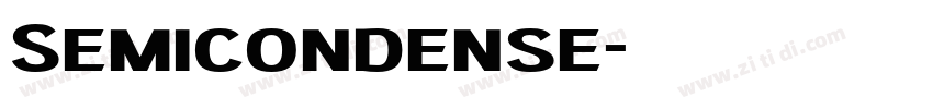 Semicondense字体转换