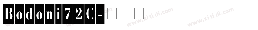Bodoni72C字体转换