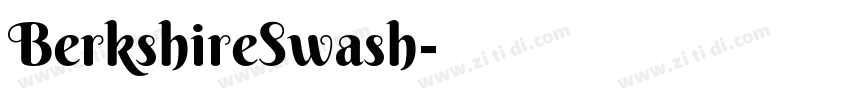 BerkshireSwash字体转换