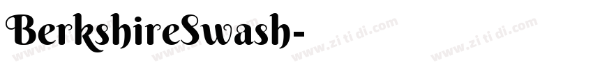 BerkshireSwash字体转换