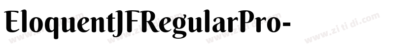 EloquentJFRegularPro字体转换
