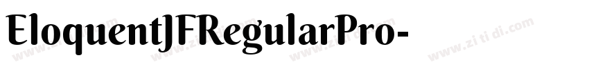 EloquentJFRegularPro字体转换