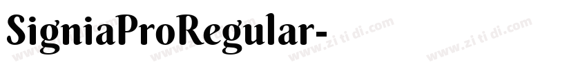 SigniaProRegular字体转换