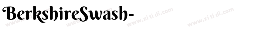 BerkshireSwash字体转换