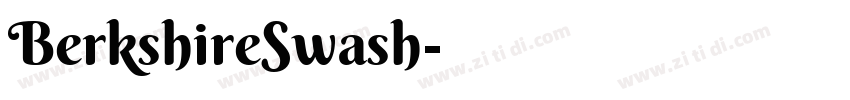 BerkshireSwash字体转换
