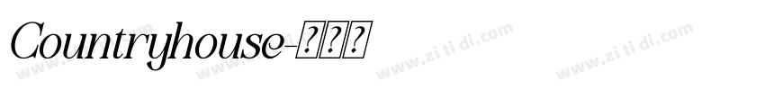 Countryhouse字体转换