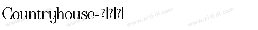Countryhouse字体转换
