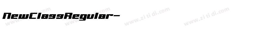 NewClassRegular字体转换