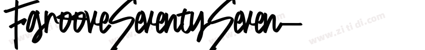 FgrooveSeventySeven字体转换