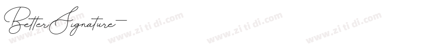 BetterSignature字体转换
