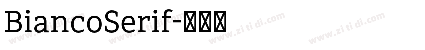 BiancoSerif字体转换