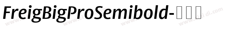 FreigBigProSemibold字体转换