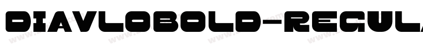 DiavloBold-Regular字体转换