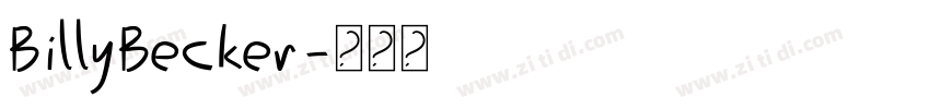 BillyBecker字体转换