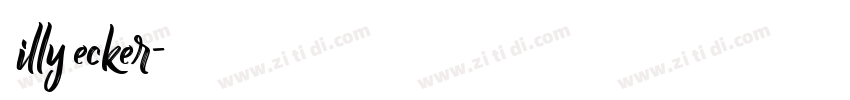 BillyBecker字体转换