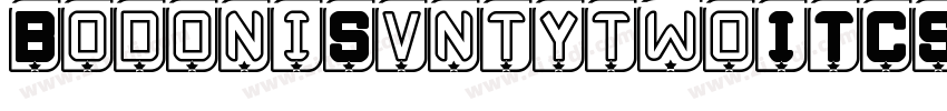 BodoniSvntytwoITCSt字体转换