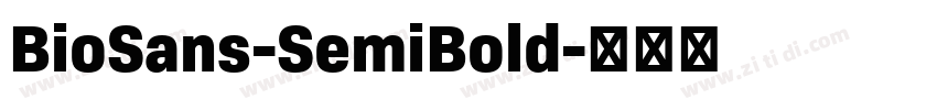BioSans-SemiBold字体转换