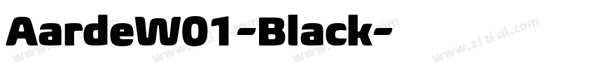 AardeW01-Black字体转换
