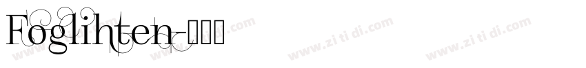 Foglihten字体转换