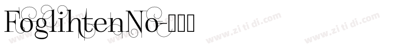 FoglihtenNo字体转换