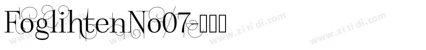FoglihtenNo07字体转换