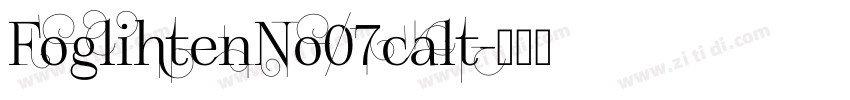 FoglihtenNo07calt字体转换