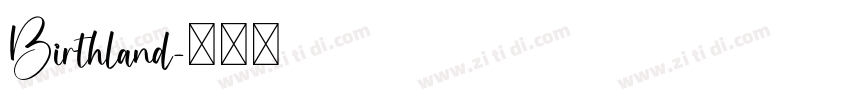 Birthland字体转换