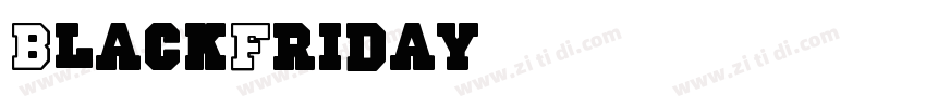 BlackFriday字体转换