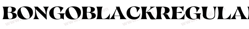 BongoBlackRegular字体转换