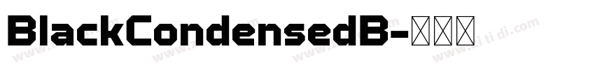BlackCondensedB字体转换