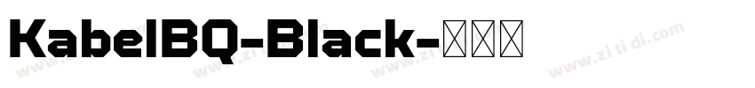 KabelBQ-Black字体转换
