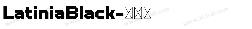 LatiniaBlack字体转换