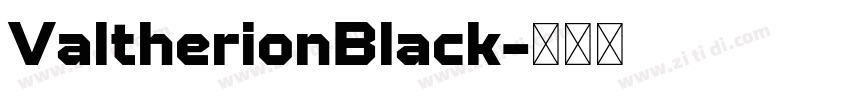 ValtherionBlack字体转换