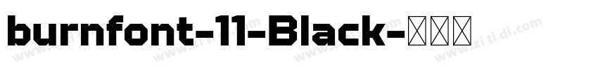 burnfont-11-Black字体转换