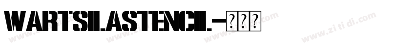 WartsilaStencil字体转换