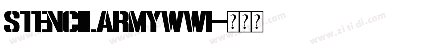 stencilArmyWWI字体转换