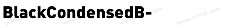 BlackCondensedB字体转换