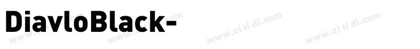 DiavloBlack字体转换