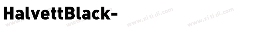 HalvettBlack字体转换