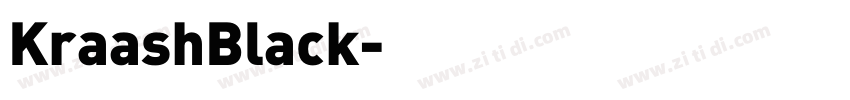 KraashBlack字体转换